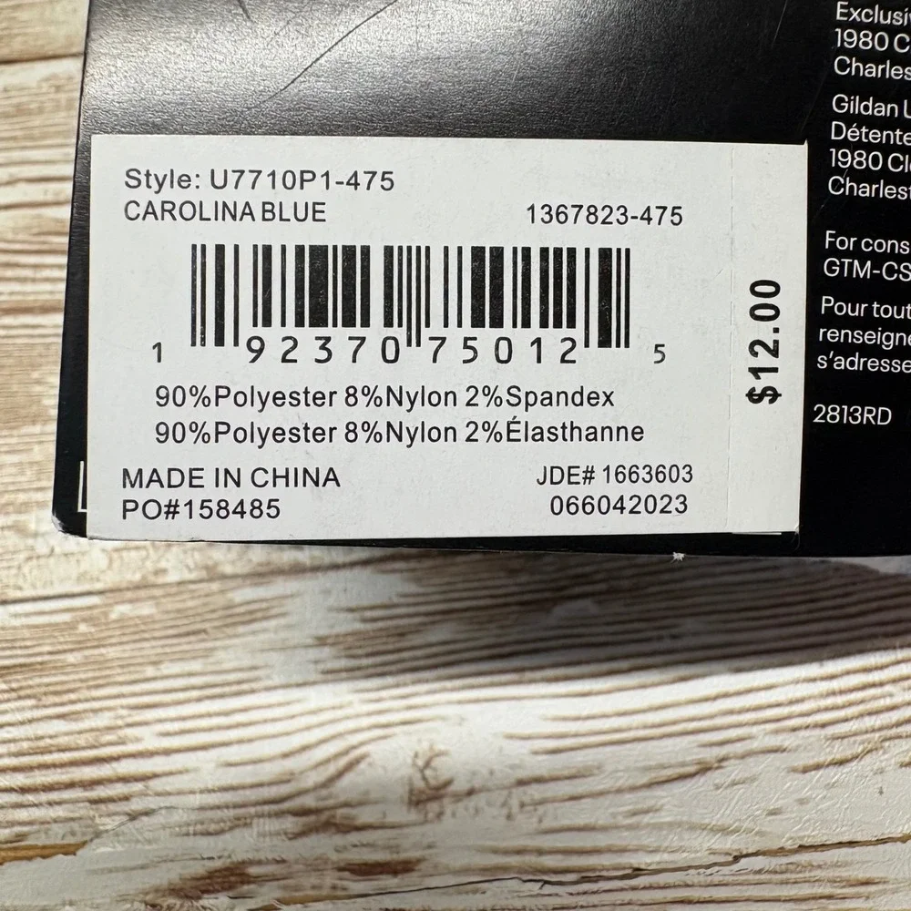 2 Pair Under Armour UA Team‎ Socks Youth 10.5K-13K Carolina Blue Cushioned OTC